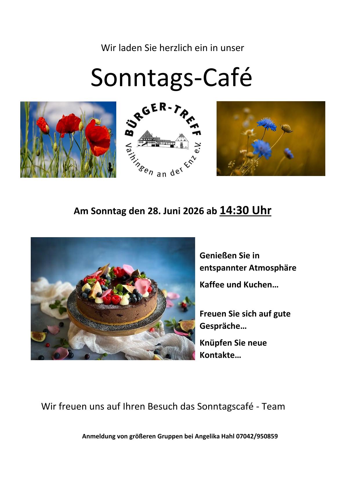 Sonntagscafé Einladung Juni 2026