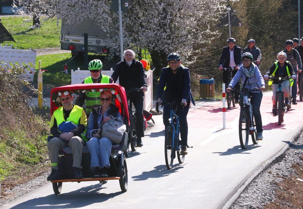 Eröffnung Radweg - unterwegs